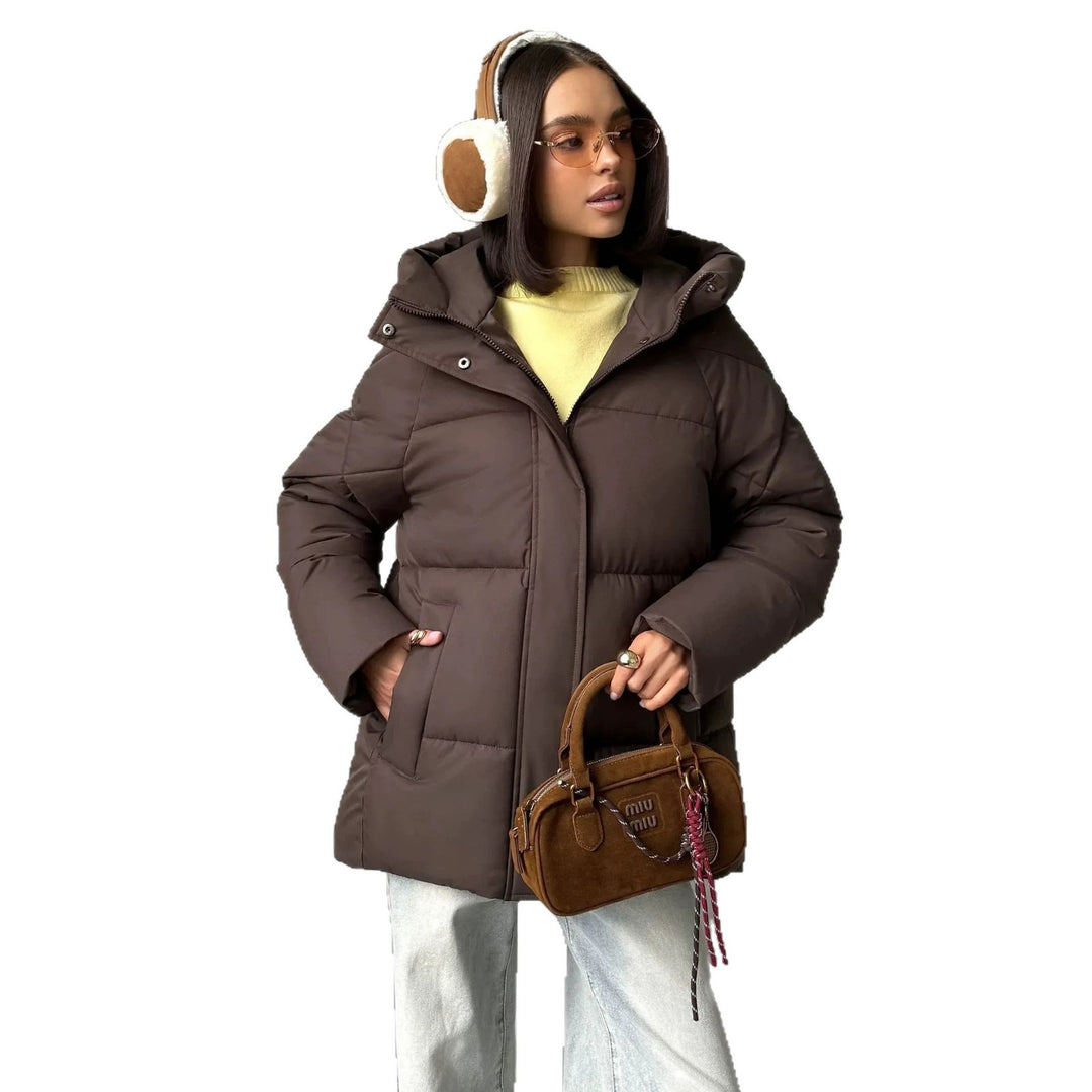 Damen Modische Oversized Daunenjacke