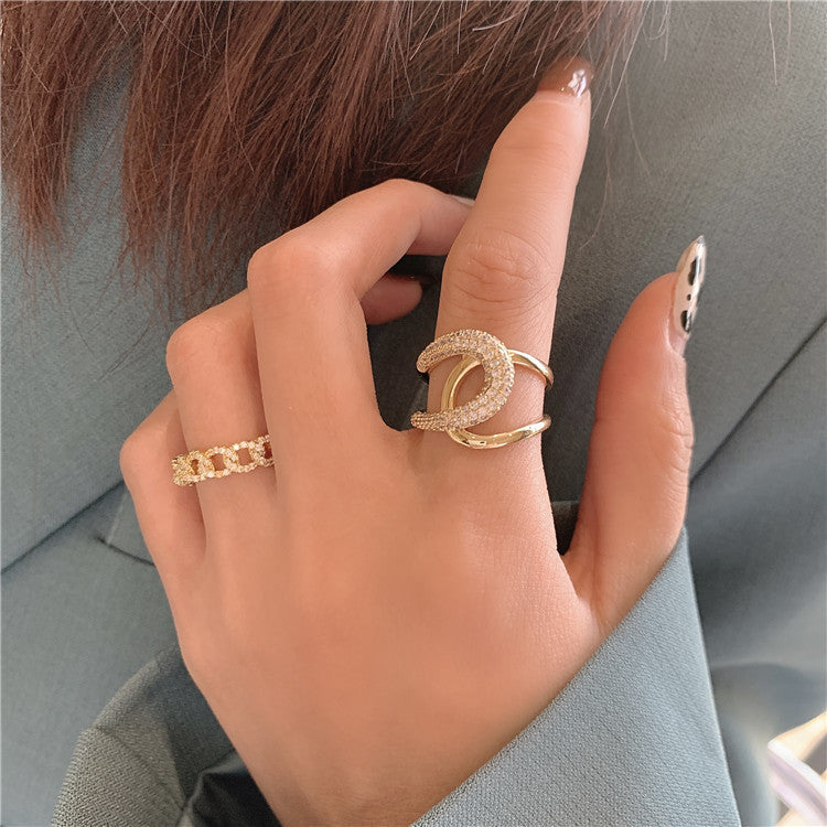 Damen Schmuckring mit funkelndem Zirkonia Shop Nory