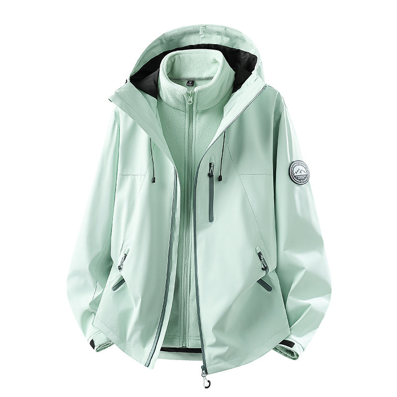 Herren Wasserdichte Softshell-Jacke mit Kapuze und atmungsaktiver Membran Shop Nory