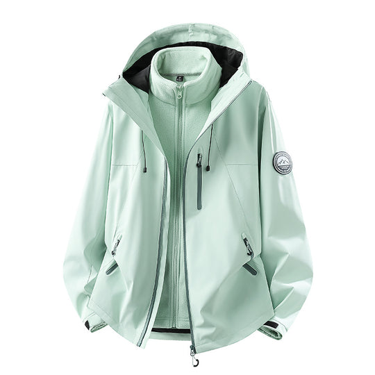 Herren Wasserdichte Softshell-Jacke mit Kapuze und atmungsaktiver Membran Shop Nory