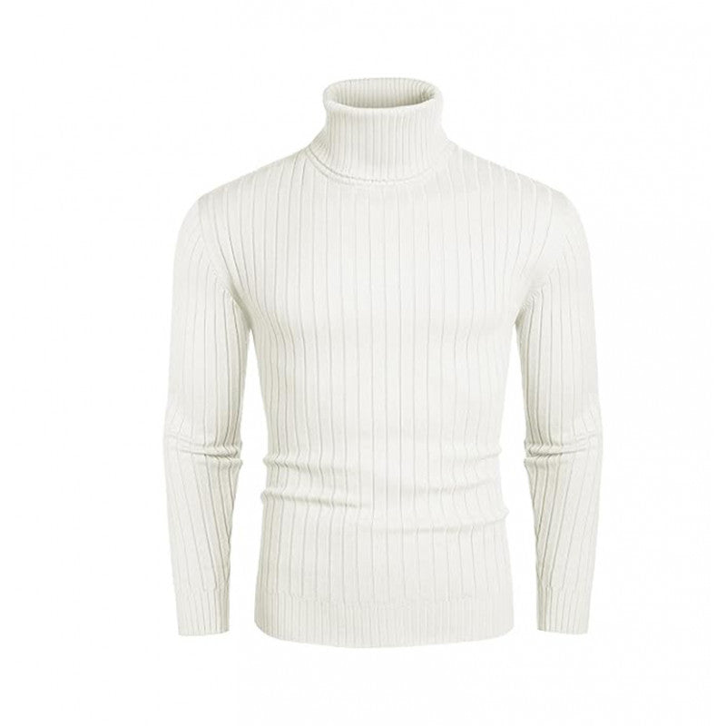 Herren gerippter Rollkragenpullover aus Feinstrick mit taillierter Silhouette Shop Nory