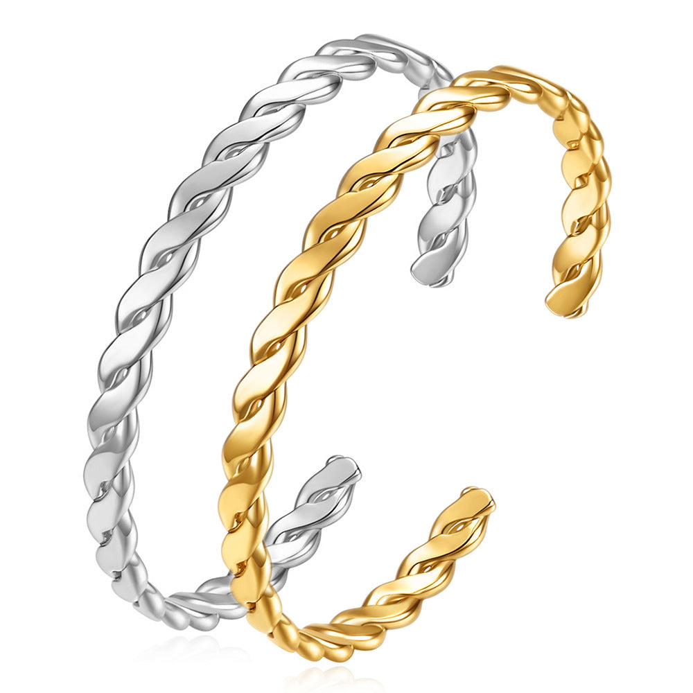 Damen Armreif mit elegantem geflochtenem Design Shop Nory
