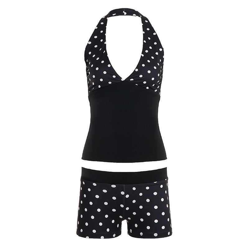 Damen Tankini-Set mit modernem Punkte-Muster und komfortablem Schnitt
