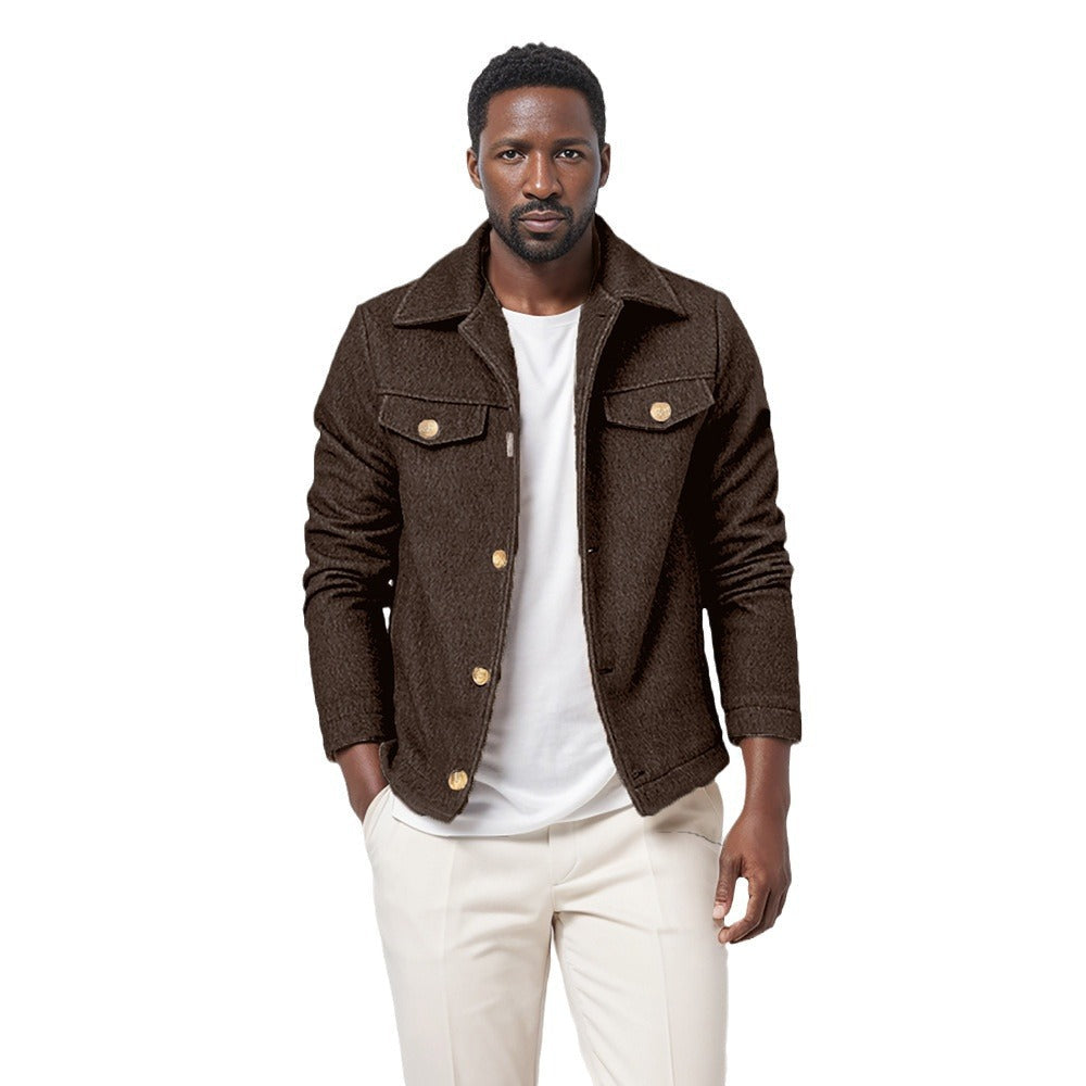 Herren Übergangsjacke im modernen Denim-Stil