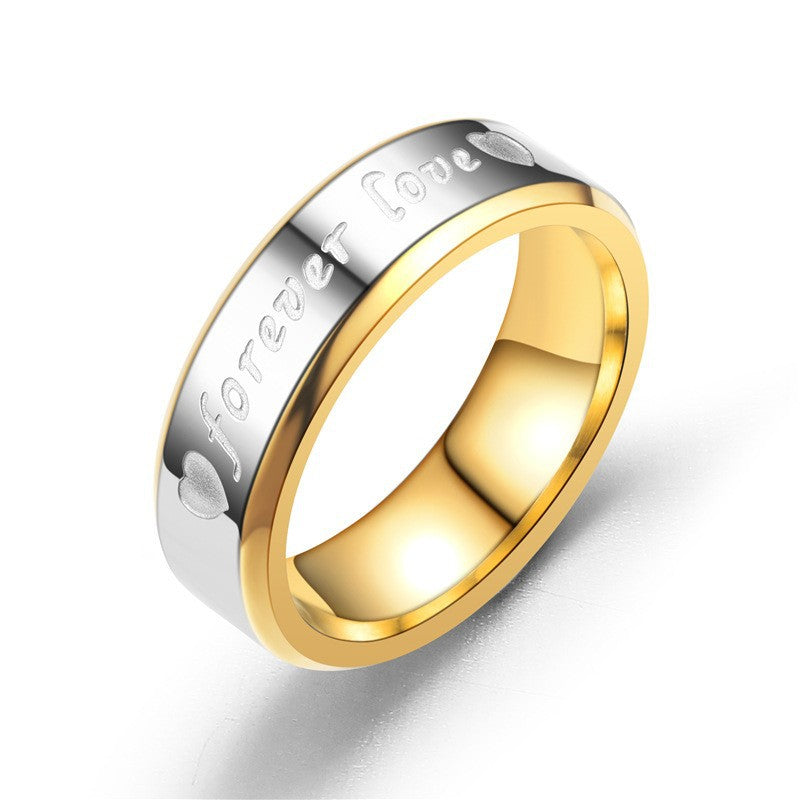 Damen Ring mit eingravierter Botschaft und hochwertiger Edelstahl-Oberfläche Shop Nory