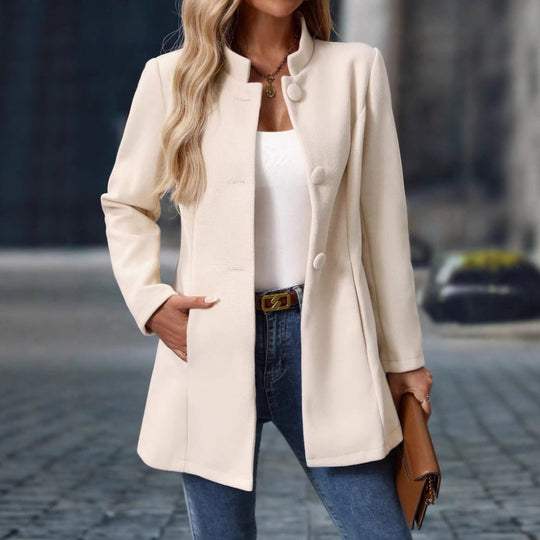 Damen Elegante und moderne Wollmantel