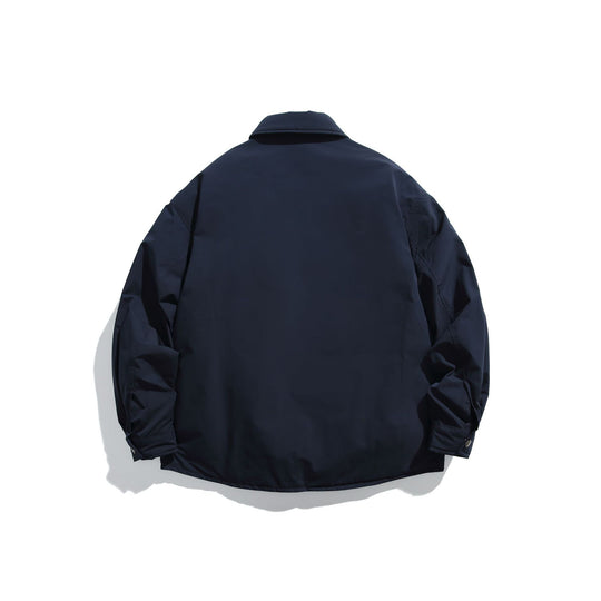 Unisex Wattierte Coach-Jacke mit Karofutter und Druckknopfleiste Shop Nory
