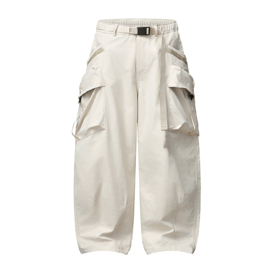 Damen Weite Cargo‑Culotte mit aufgesetzten Taschen und integriertem Webbing‑Gürtel Shop Nory