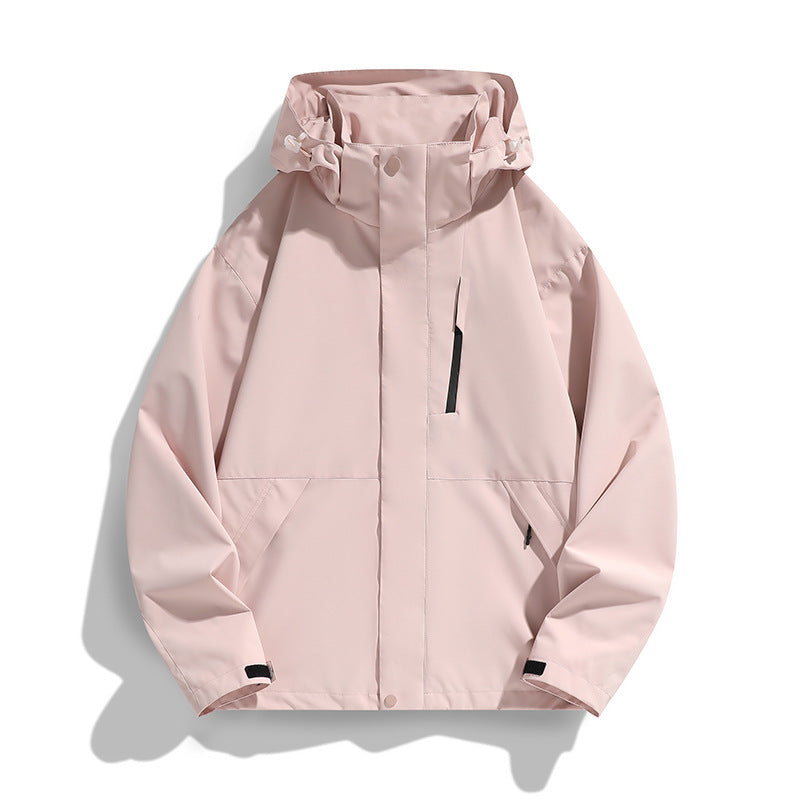Damen Oversize Softshell-Kapuzenjacke mit Drop-Shoulder, verdeckten Reißverschlüssen und Kordelzug Shop Nory