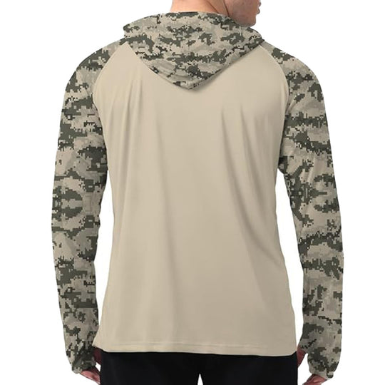 Herren Sportlicher Kapuzenpullover mit abstraktem Druck