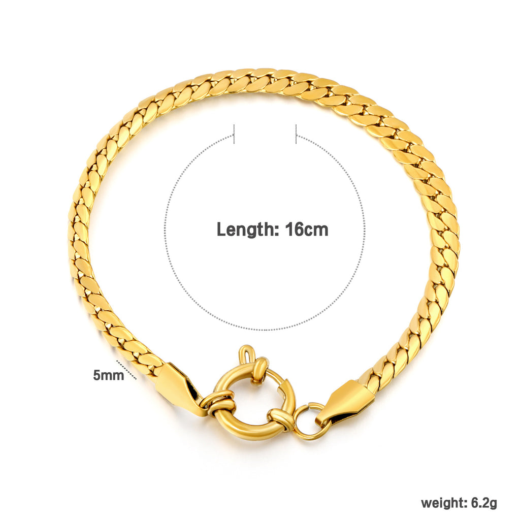 Damen edles Armkettchen mit geschwungenem Design und Perlenakzenten Shop Nory