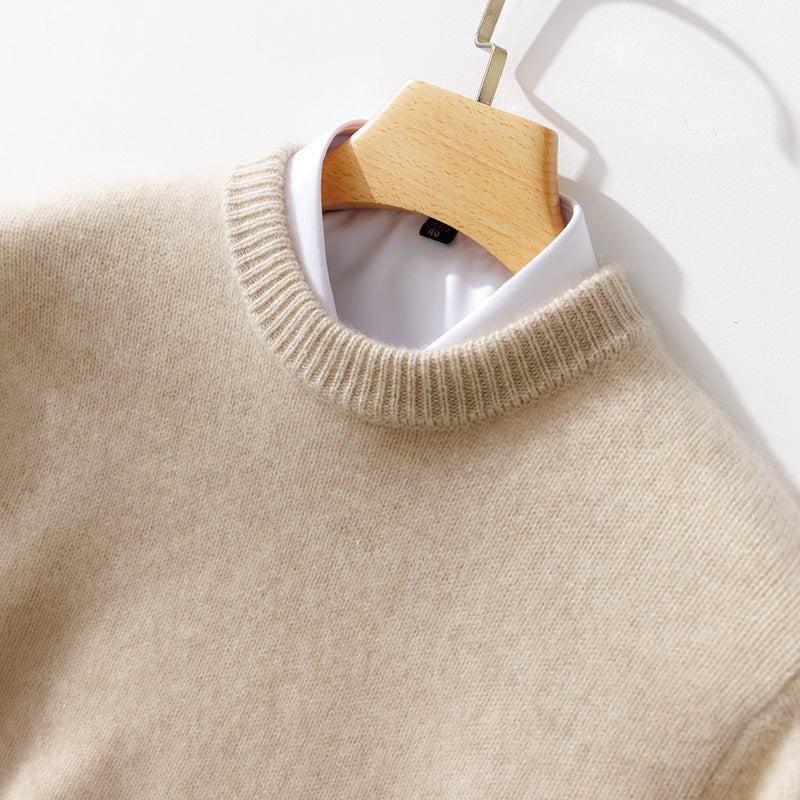 Herren Feiner Stehkragenpullover aus Kaschmir‑Blend mit gerippten Abschlüssen und schlanker Silhouette Shop Nory