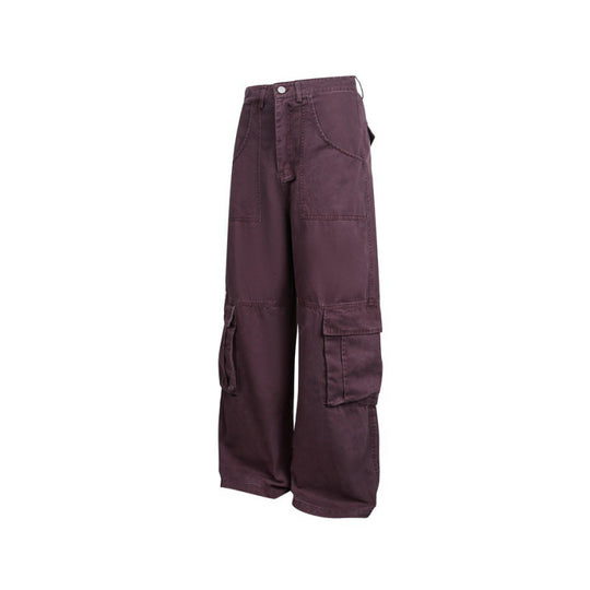 Damen Baggy-Cargo-Hose mit hoher Leibhöhe, großen Klappentaschen und verstärkten Nahtpaneelen Shop Nory