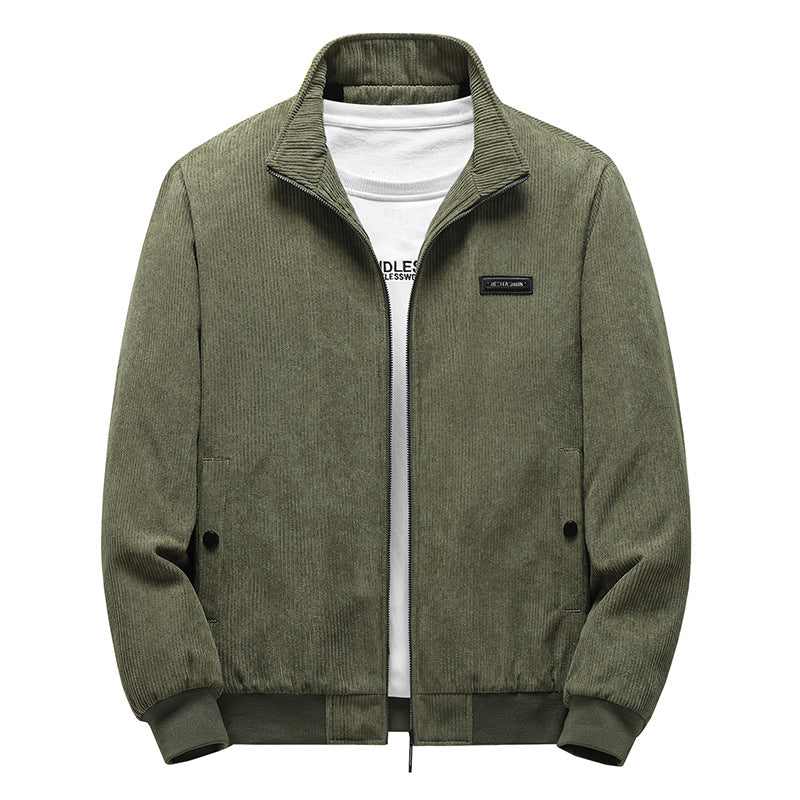 Herren Modische Cordjacke mit Stehkragen Shop Nory
