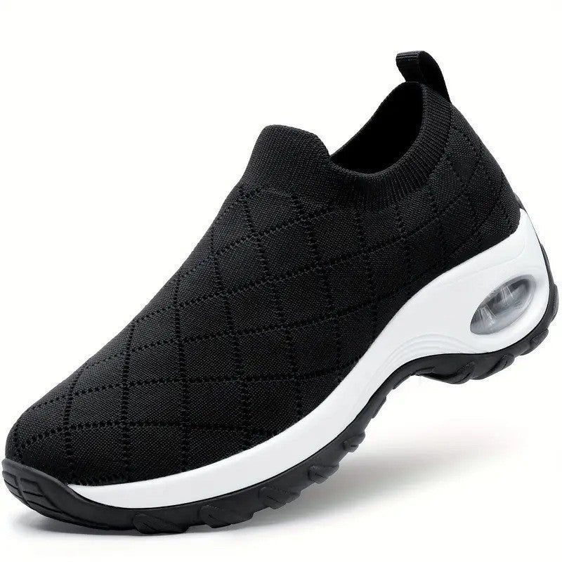 Damen Slip-On Strick-Sneaker mit Luftkissen und dämpfender Plateausohle Shop Nory