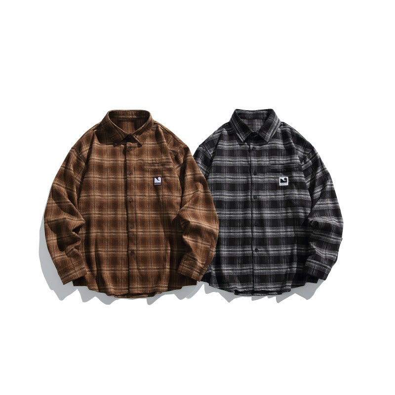 Herren Karierte Overshirt-Hemdjacke im Boxy-Relaxed-Schnitt Shop Nory