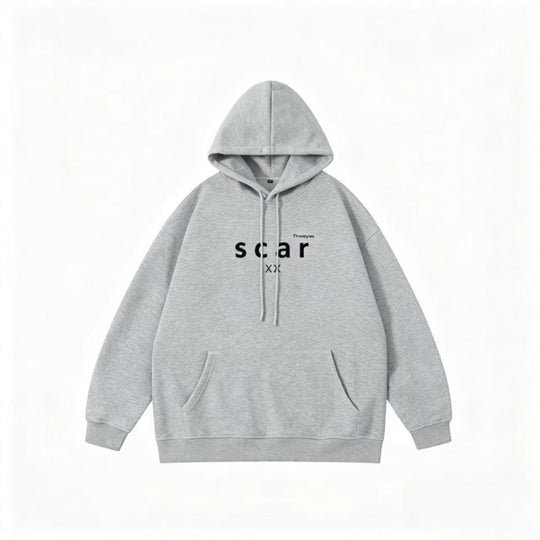 Unisex Oversize-Kapuzenpullover mit Kängurutasche und minimalem Frontprint Shop Nory