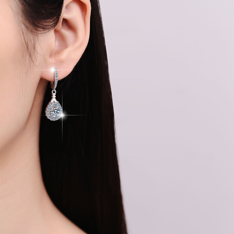 Damen elegante Tropfenohrringe mit strahlendem Zirkonia Shop Nory