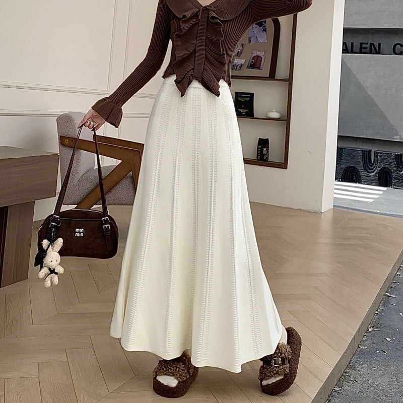 Damen Eleganter Wickelrock mit raffiniertem Muster Shop Nory