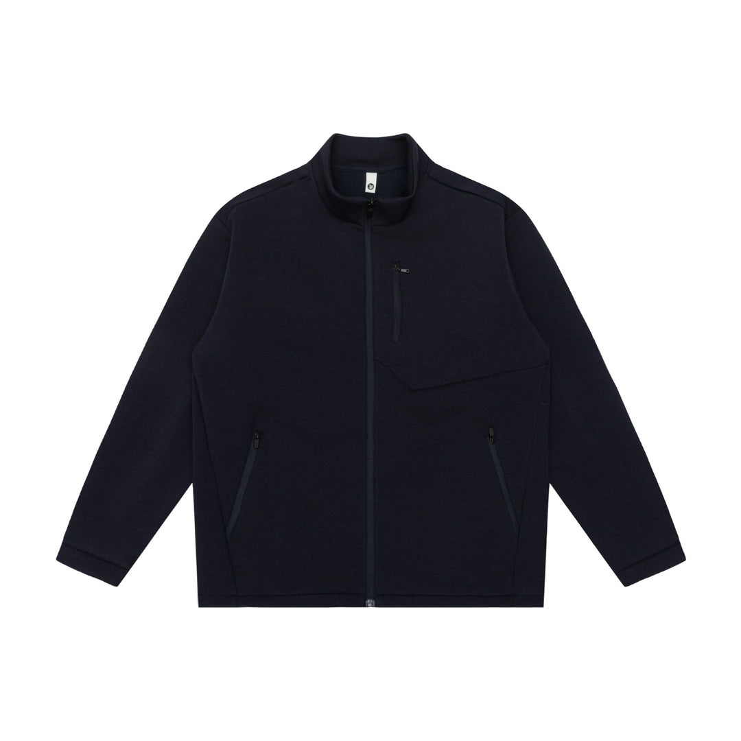Unisex Minimalistische Kurzjacke mit Stehkragen und funktionalen Reißverschlusstaschen Shop Nory