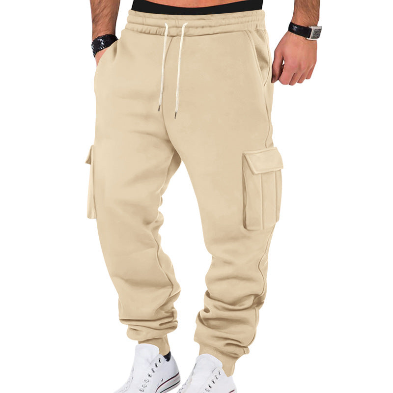 Herren Cargo-Sweatpants mit elastischem Bund und praktischen Seitentaschen