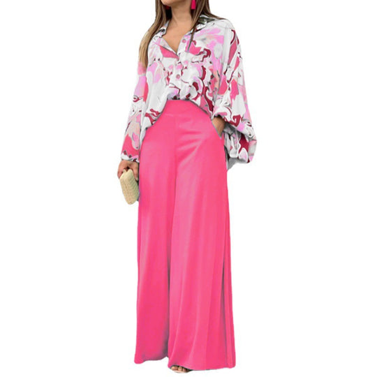 Damen Fließende Highwaist Palazzo‑Hose mit weitem Bein und elegantem Satinfall Shop Nory