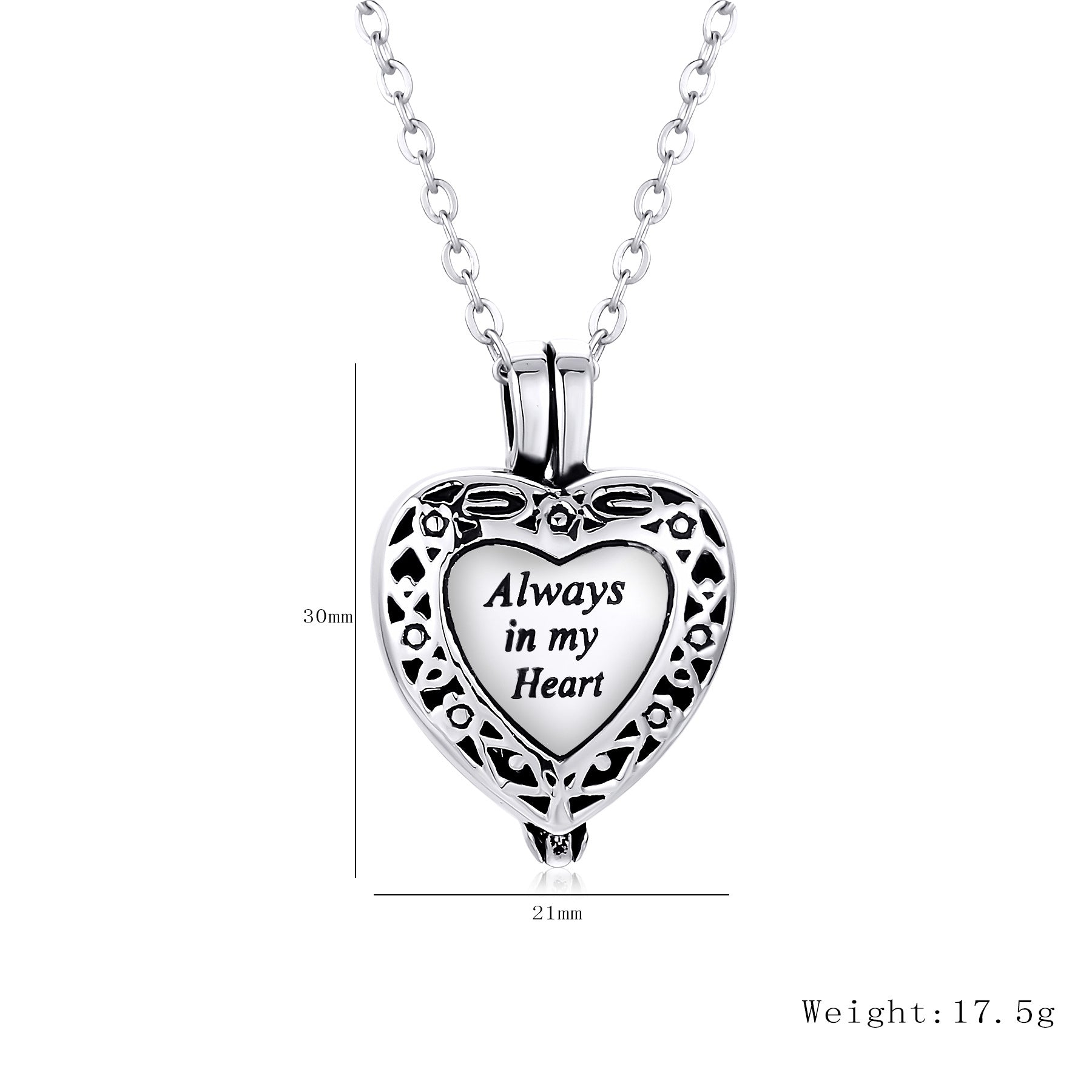 Damen Halskette mit herzförmigem Medaillon und persönlicher Gravur Shop Nory