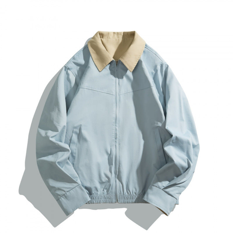 Unisex Kurz geschnittener Utility‑Blouson mit Kontrasthemdkragen und formgebenden Teilungsnähten Shop Nory
