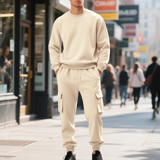 Herren Utility-Cargo-Jogger aus French Terry mit Mehrfachklappen & Tunnelzug Shop Nory