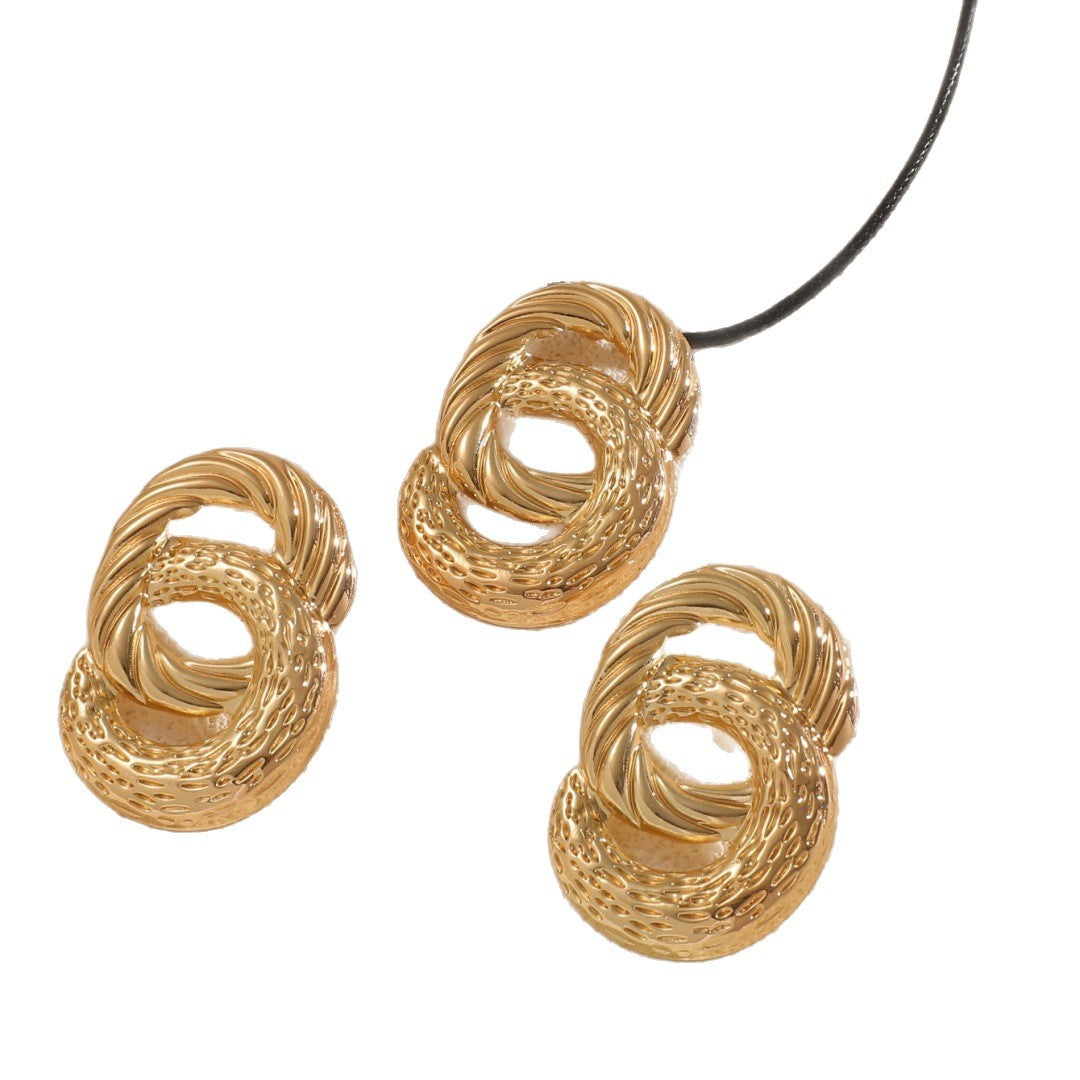 Damen Ohrschmuck Set mit kunstvollem Knoten-Design Shop Nory
