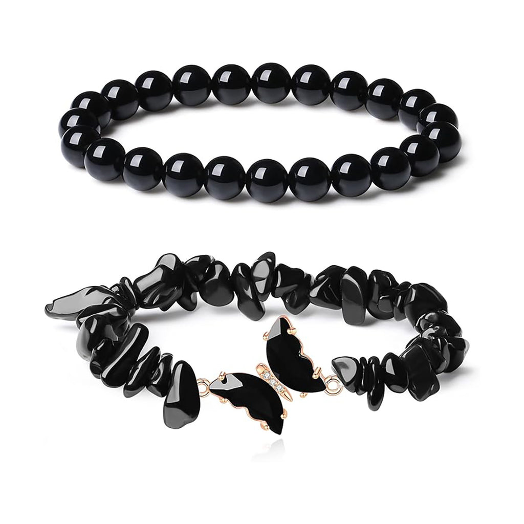 Damen Armbandset aus blauem Edelsteinschmuck mit filigranen Details Shop Nory