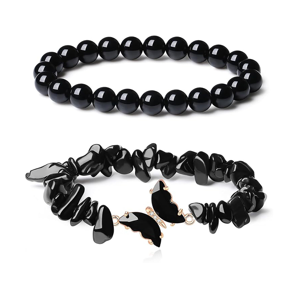 Damen Armbandset aus blauem Edelsteinschmuck mit filigranen Details Shop Nory