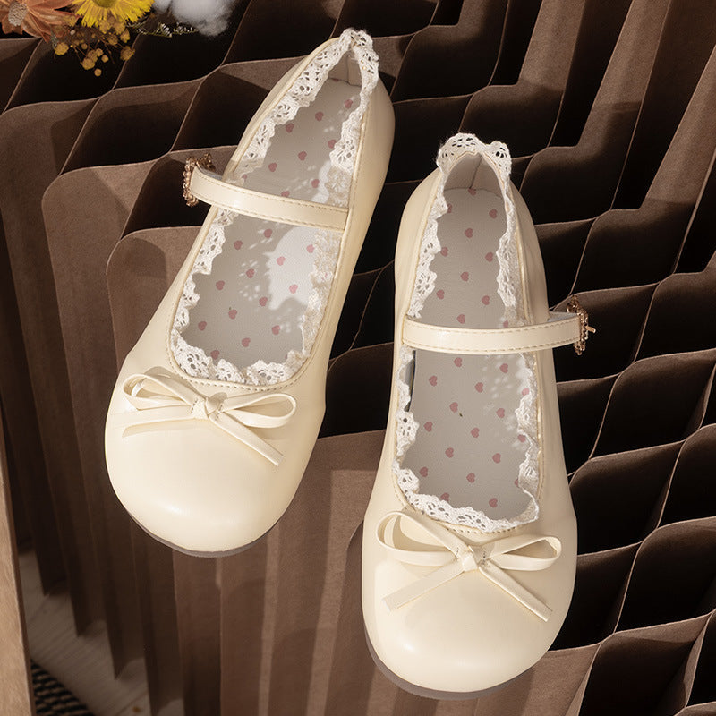 Damen Ballerina-Schuhe mit eleganter Riemchen-Detail und bequemer Sohle