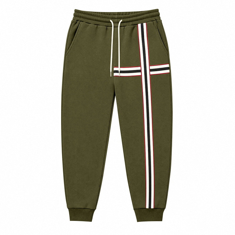 Herren Jogginghose mit kontrastierenden Seiten- und Querstreifen Shop Nory
