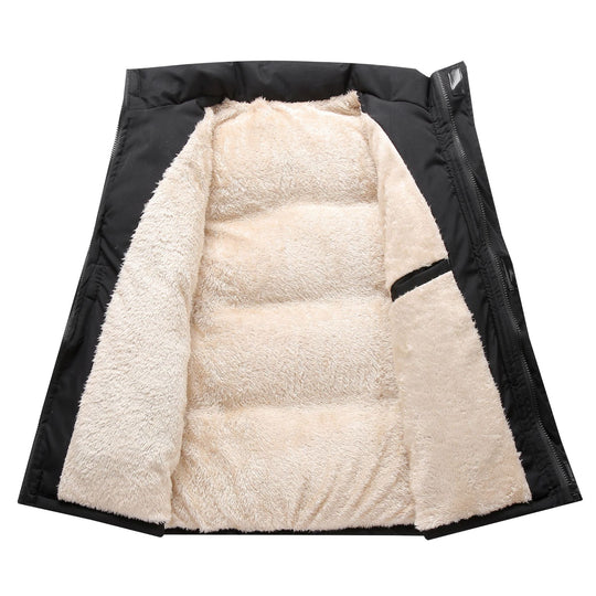 Damen Wattierte Ärmellose Thermo‑Weste mit Sherpa‑Innenfutter und hohem Stehkragen Shop Nory