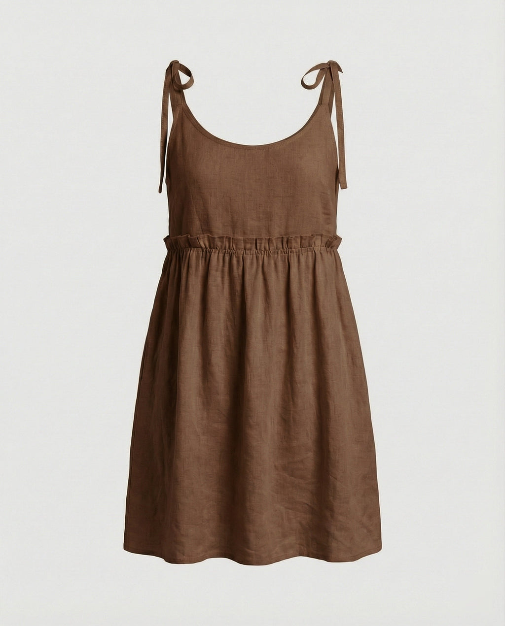 Damen Babydoll Sommerkleid mit Trägern