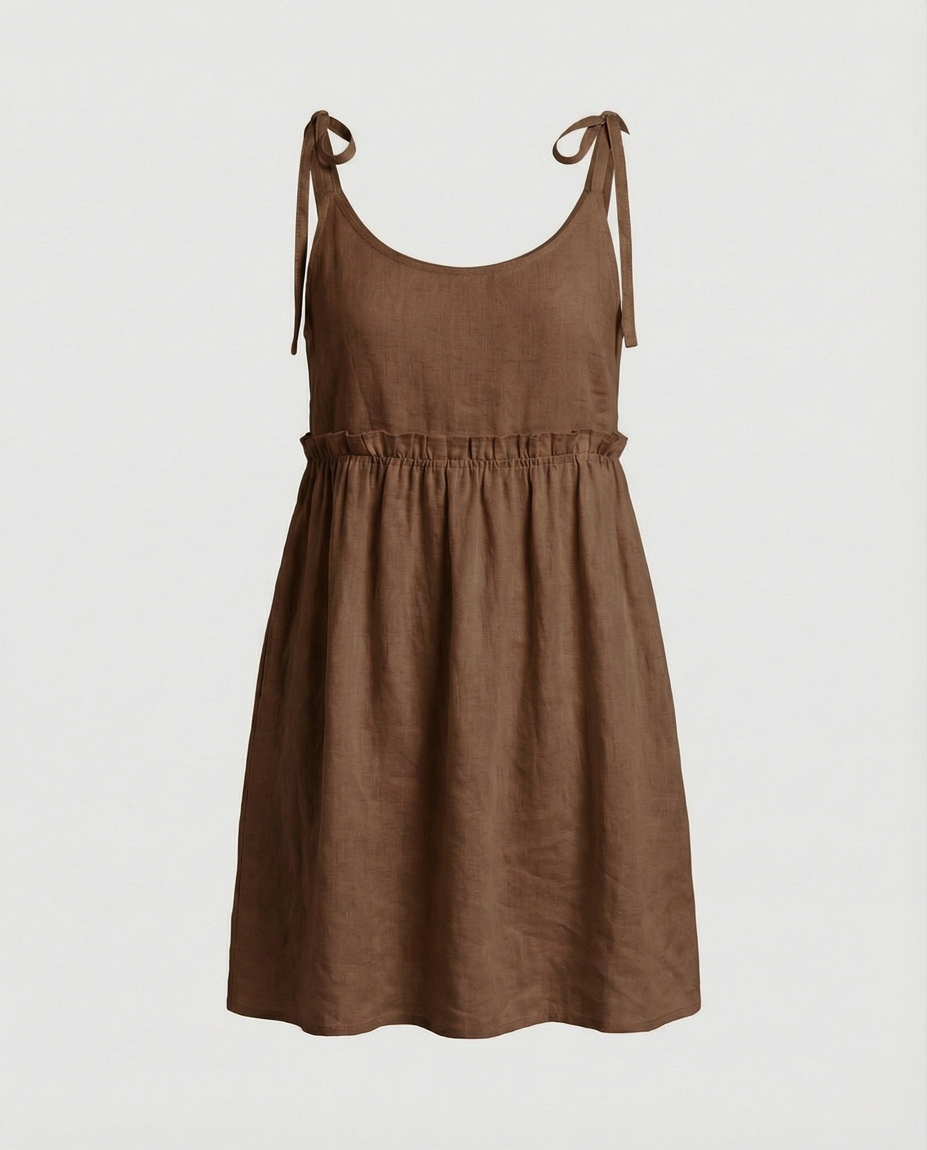 Damen Babydoll Sommerkleid mit Trägern