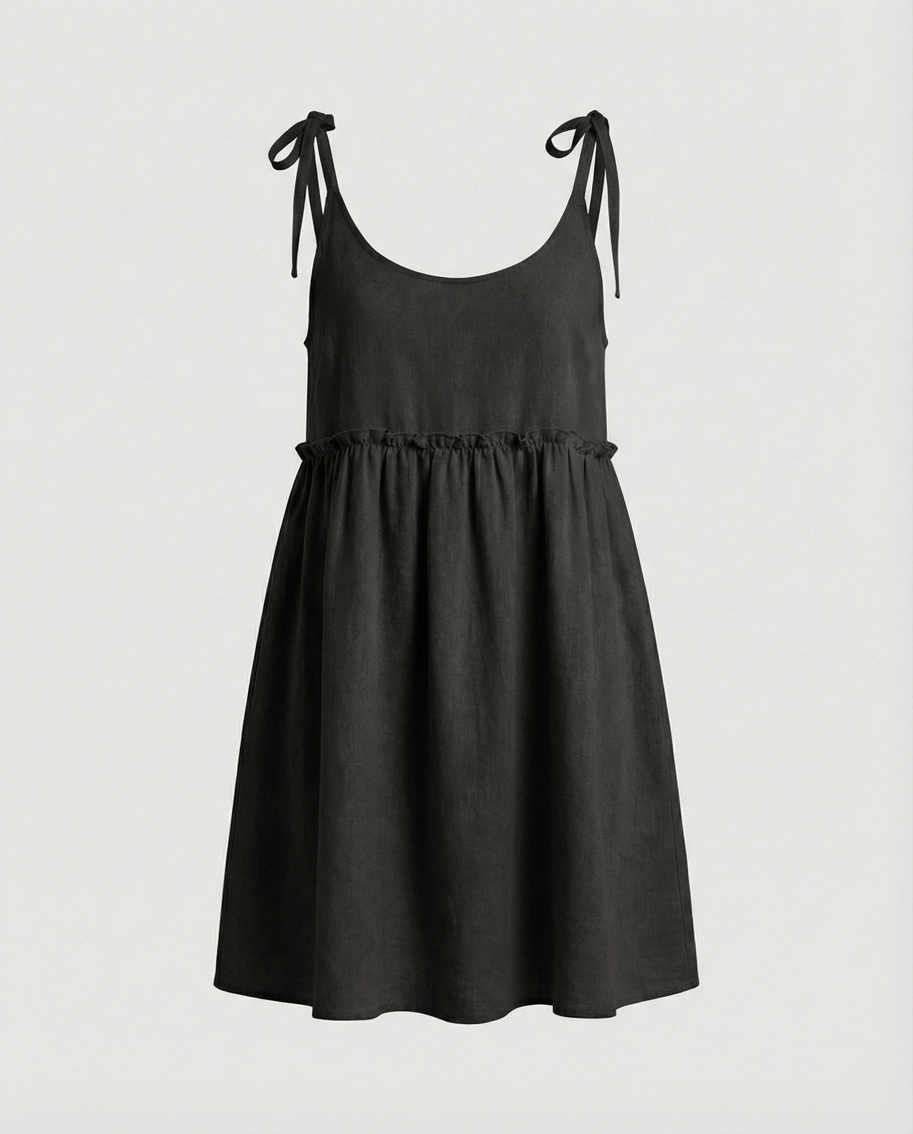 Damen Babydoll Sommerkleid mit Trägern