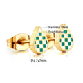 Damen Ohrstecker mit tropfenförmigem Design aus hochwertigem Edelstahl und goldplattierter Oberfläche Shop Nory