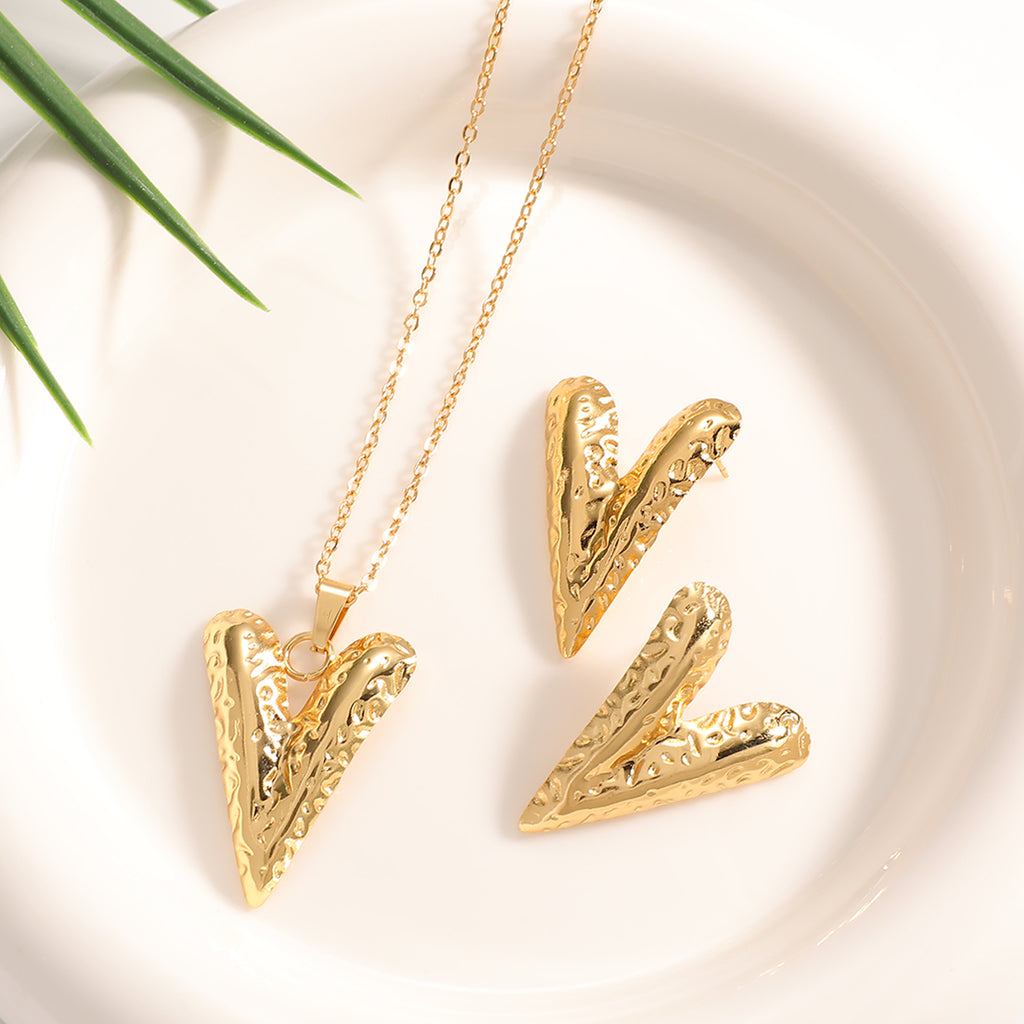 Damen Schmuckset mit filigranem Blattdesign Shop Nory