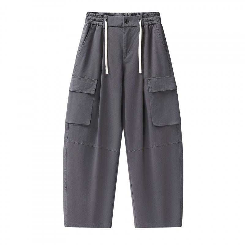 Unisex Baggy‑Cargo‑Hose mit elastischem Bund, Tunnelzug und großen Pattentaschen Shop Nory