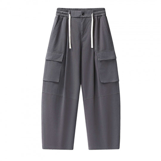 Unisex Baggy‑Cargo‑Hose mit elastischem Bund, Tunnelzug und großen Pattentaschen Shop Nory