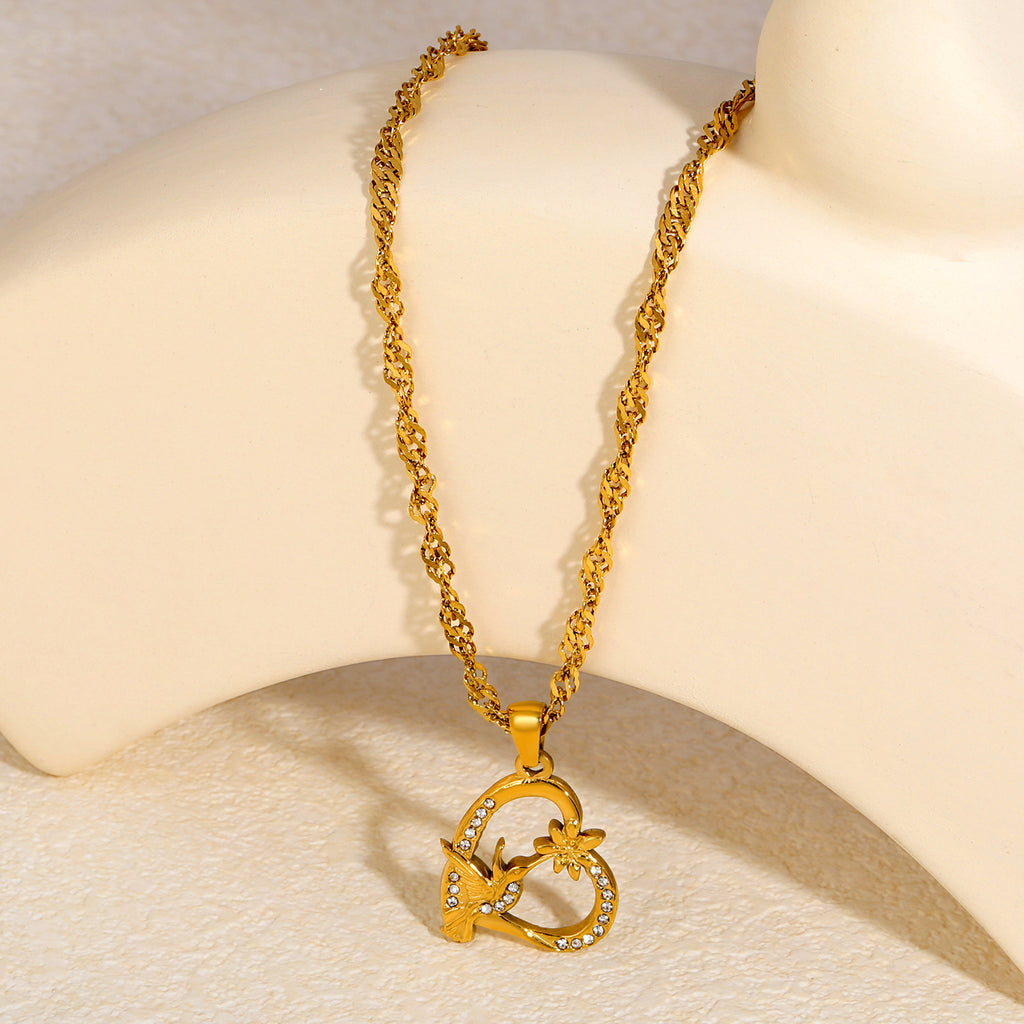 Damen elegante Halskette mit einzigartigem Perlenanhänger und gedrehtem Kettendesign Shop Nory