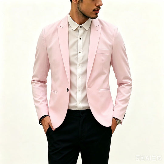 Herren Zweiteiliges Slim‑Fit Anzugset mit schmalem Revers und Stretchgewebe Shop Nory