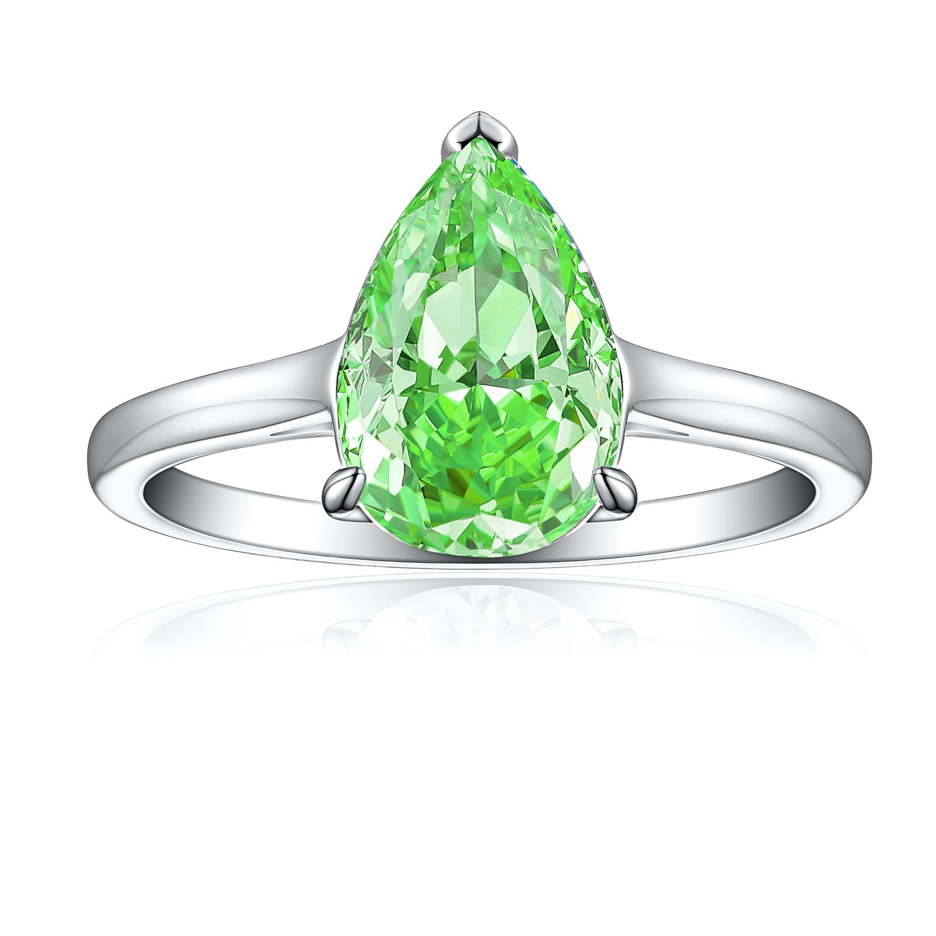 Damen extravagant gestalteter Ring mit tropfenförmigem Edelstein Shop Nory