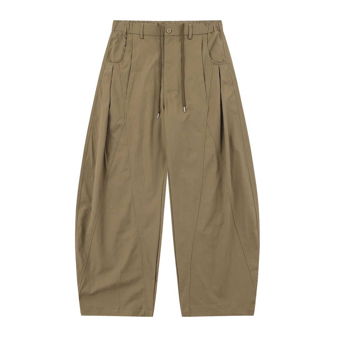 Damen High-Waist Cropped-Cargo-Hose mit abgesteppten Paneelen und Tunnelzug Shop Nory