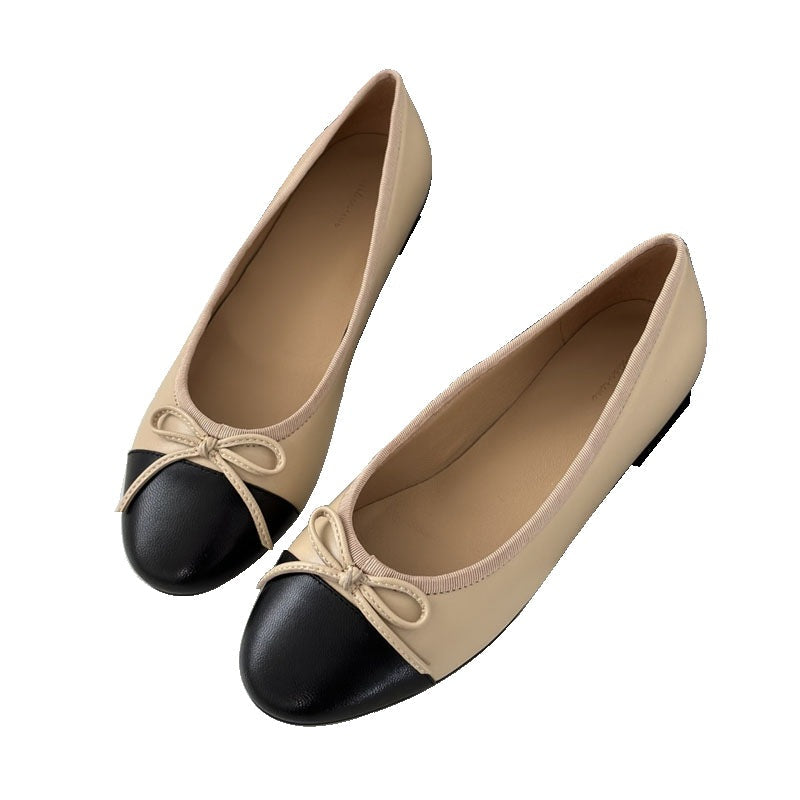 Damen Ballerinas mit zeitlosem Design und eleganter Schleifenapplikation