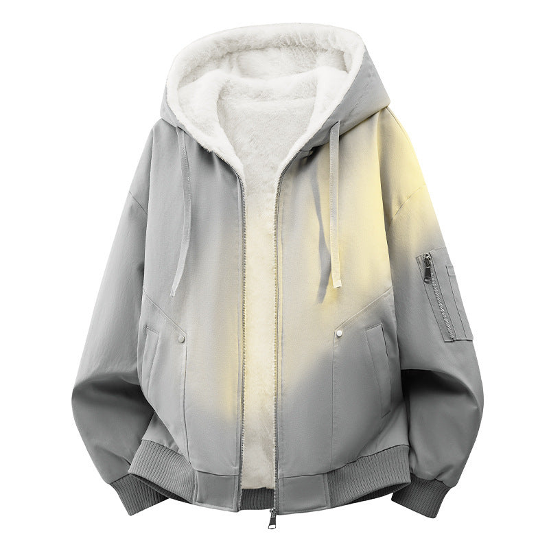 Herren Bequeme Fleecejacke mit Hoodie Shop Nory