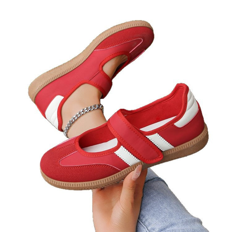 Damen Mary-Jane-Sneaker mit Klettverschluss, leichter Profilsohle und Komfortfußbett Shop Nory