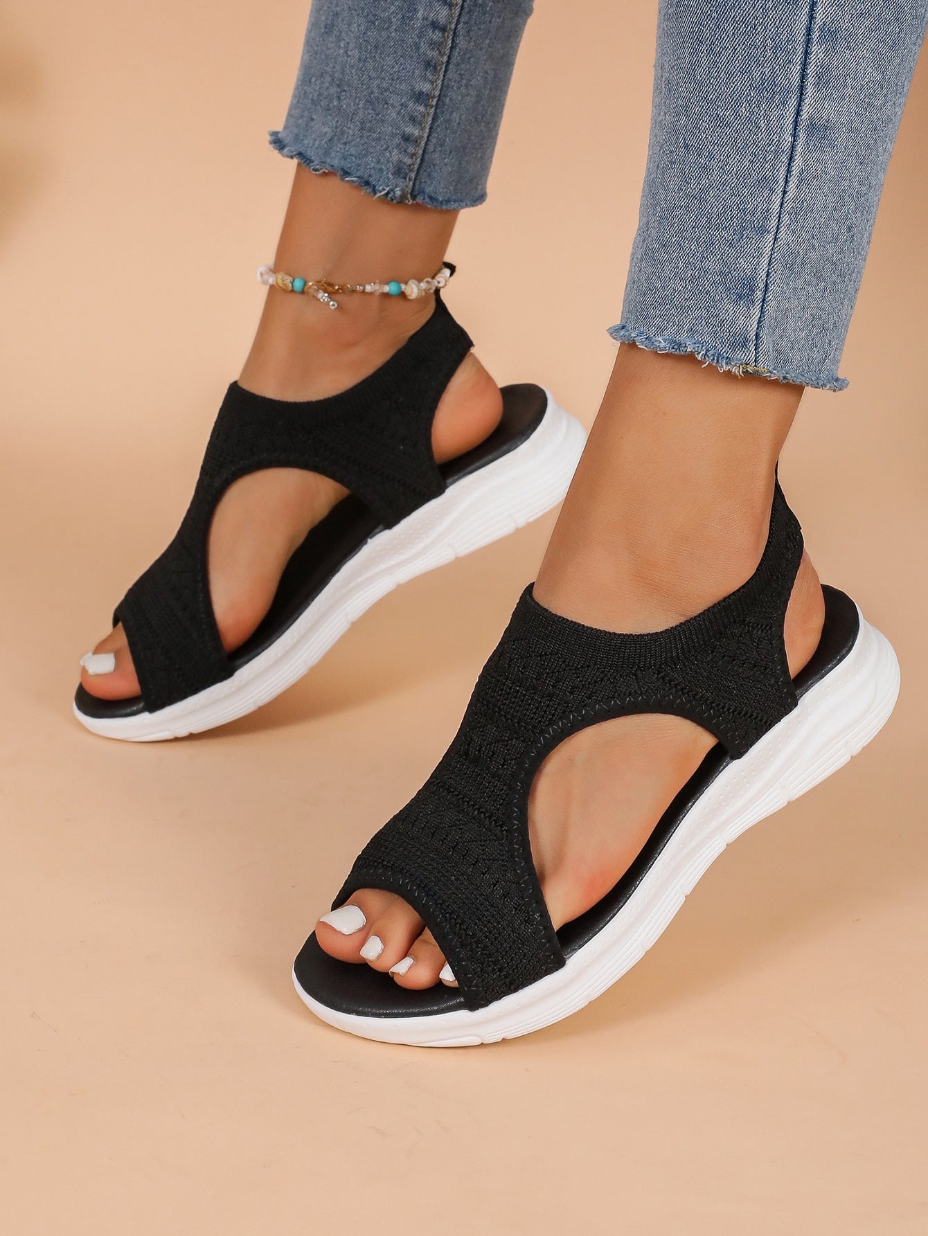 Damen Atmungsaktive Sandalen mit elastischem Tragekomfort